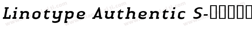 Linotype Authentic S字体转换